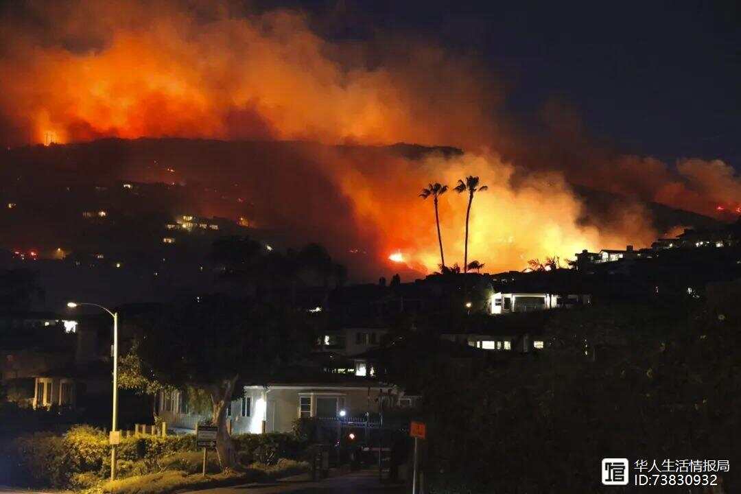 山火肆虐下的加州州長，接受采訪時(shí)的淚目瞬間